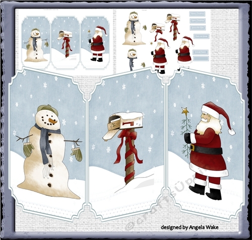 Christmas people trifold