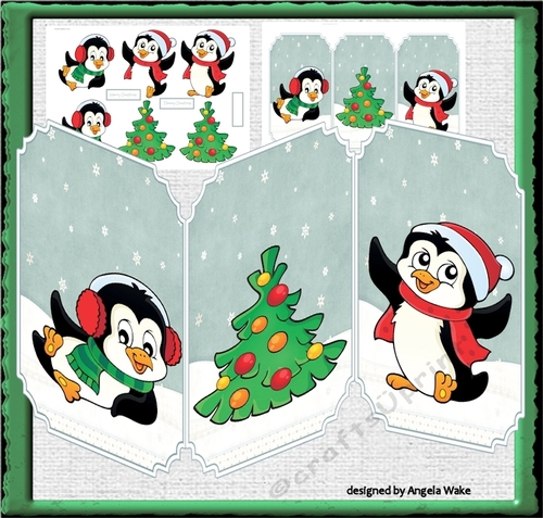 Christmas penguins