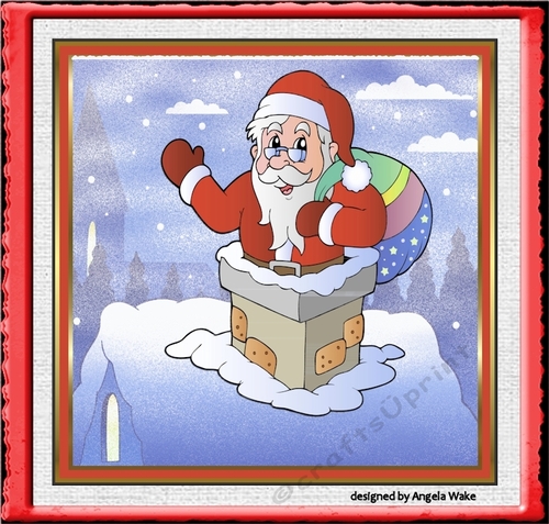 Santa got stuck in the chimney
