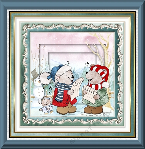 Teddy bear carol singers