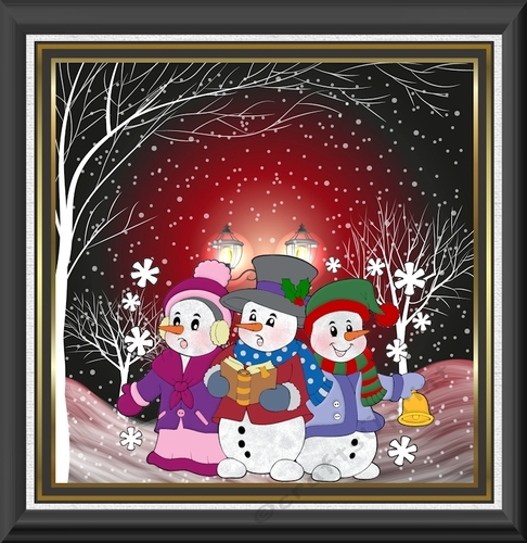 snowmen carolers