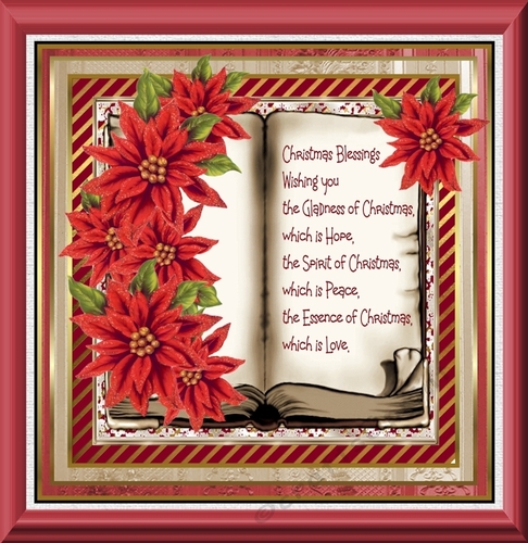 Book of poinsettias and verse