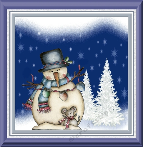 Snowman and mouse