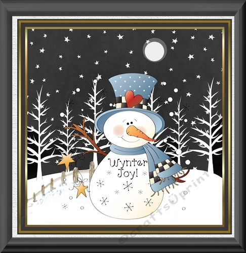 Snowman winter joy