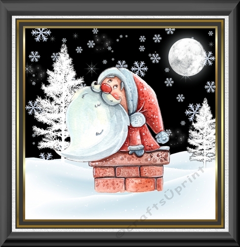 Santa in the chimney