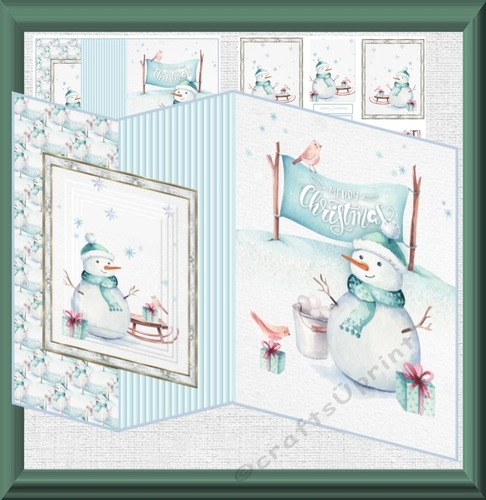The snowman and the robin