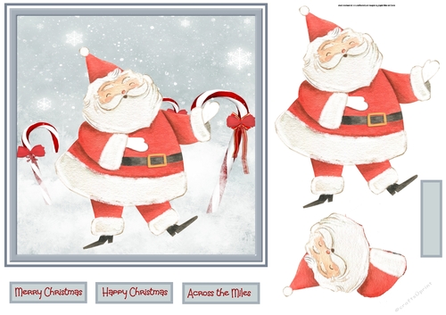 Santa and the candy canes