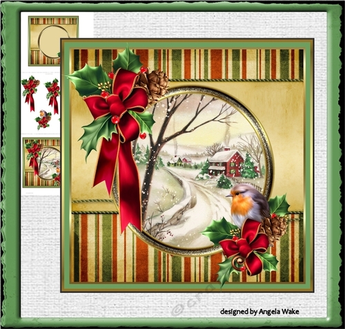 Vntage Christmas scene