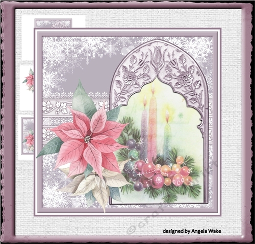 Christmas candles and baubles