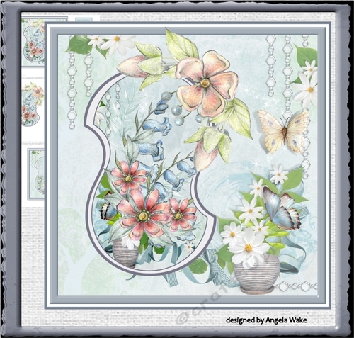 Wild rose and bluebell