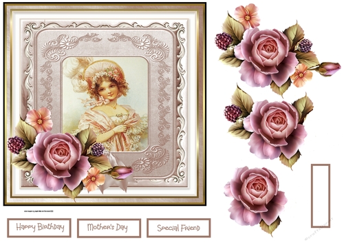 lady in the flower bonnet