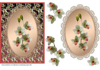 Lace Framed Camelias