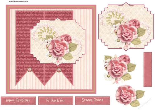 Rose and fern