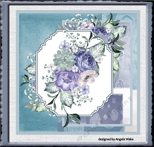 Lilac and blue poppy