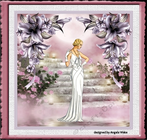 Lily and art deco lady