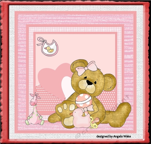 Baby girl teddy bear