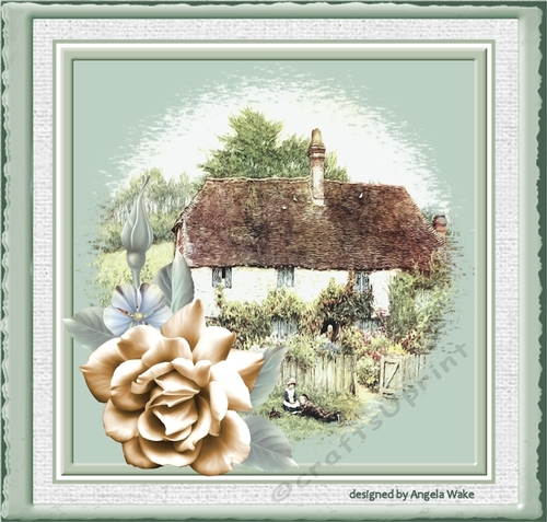 thatched roof cottage