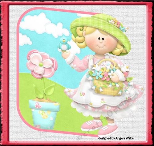 Garden girl over the edge