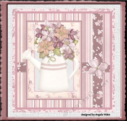 Flowers in a watering can