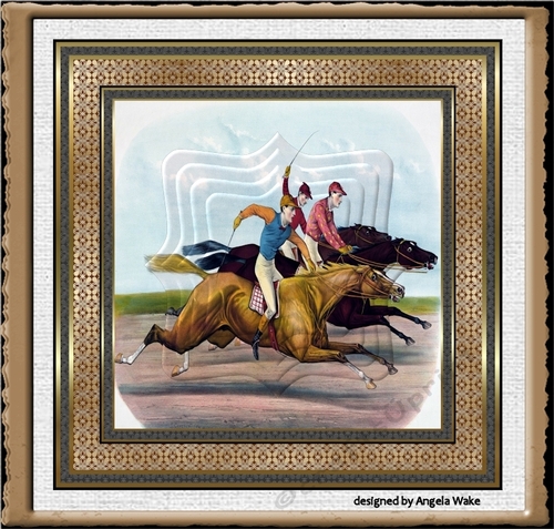 Horse racing 7x7 card