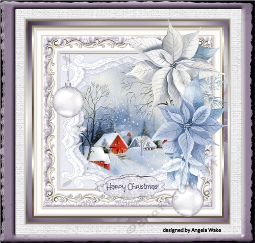 Poinsettia and baubles