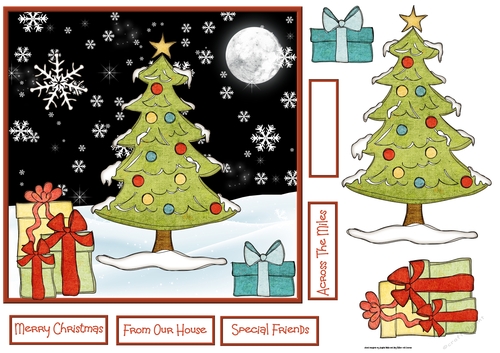 The Christmas tree and gifts