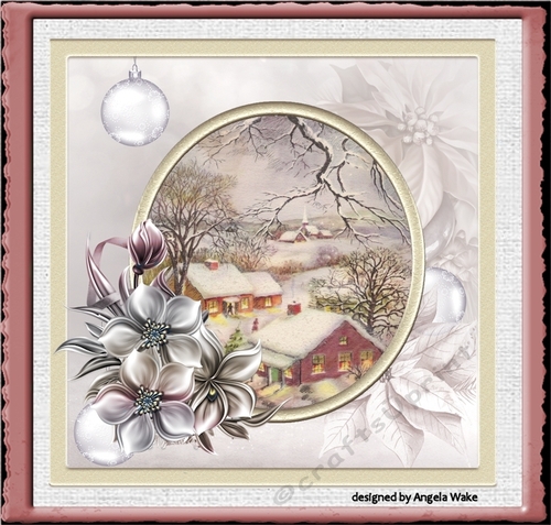 Vintage Christmas and winter flowers