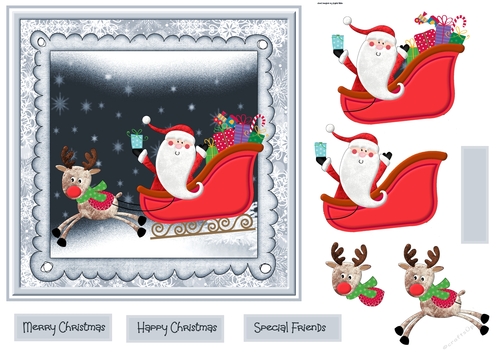 Santa and rudolf
