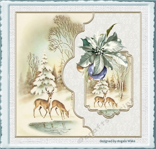 Reindeer at the water hole