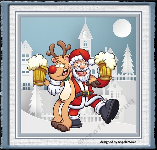 Santa and Rudolf Cheers