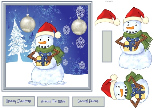 Snowman has a gift