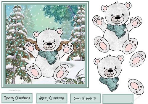 Polar bear in the garden