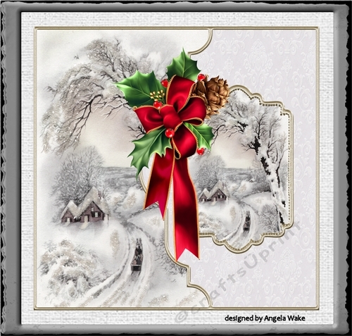 Winter Christmas scene
