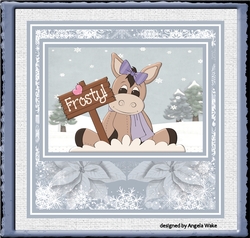 Winter donkey