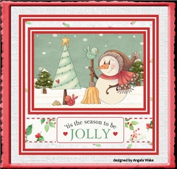 Snowman and bird