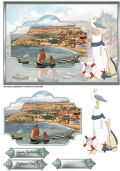 Sailing in Whitby A5 card