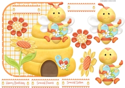 As cute as can BEE 7x7 over the side card