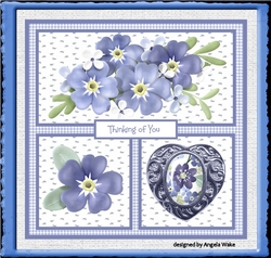 Forgetmenots 7x7 card