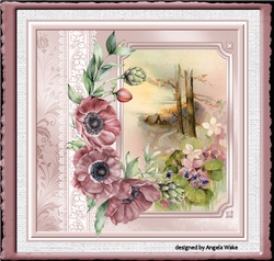 House up the hill 7x7 card
