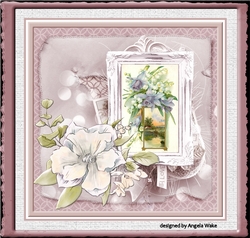 Bluebells and the river 7x7 card
