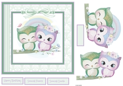 Owl love 7x7 card