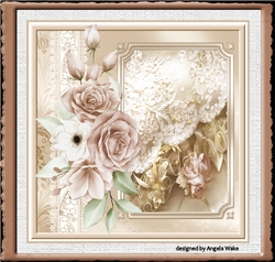 Celebrations rose 7x7 card