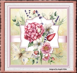 Mixed flowers 7x7 card