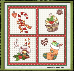 Christmas decorations 7x7 card