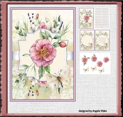Wild rose A5 card