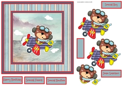 Bear pilot 7x7 card