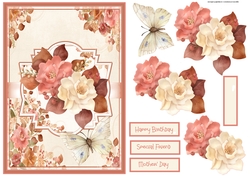 Rose bliss A5 card