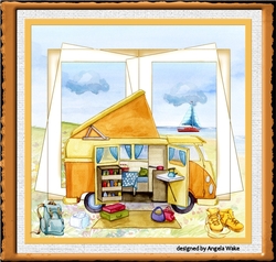 Happy Campers 7x7 card