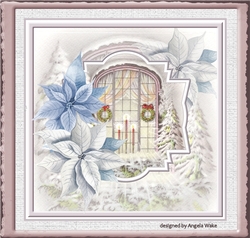 Christmas window 7x7 card