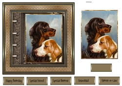 Setter dogs 7x7 card